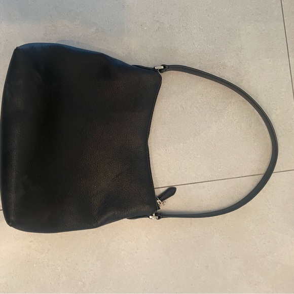 kate spade black leather hobo handbag - Picture 5 of 6
